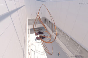 Render of public art sculpture commission in Denver Colorado